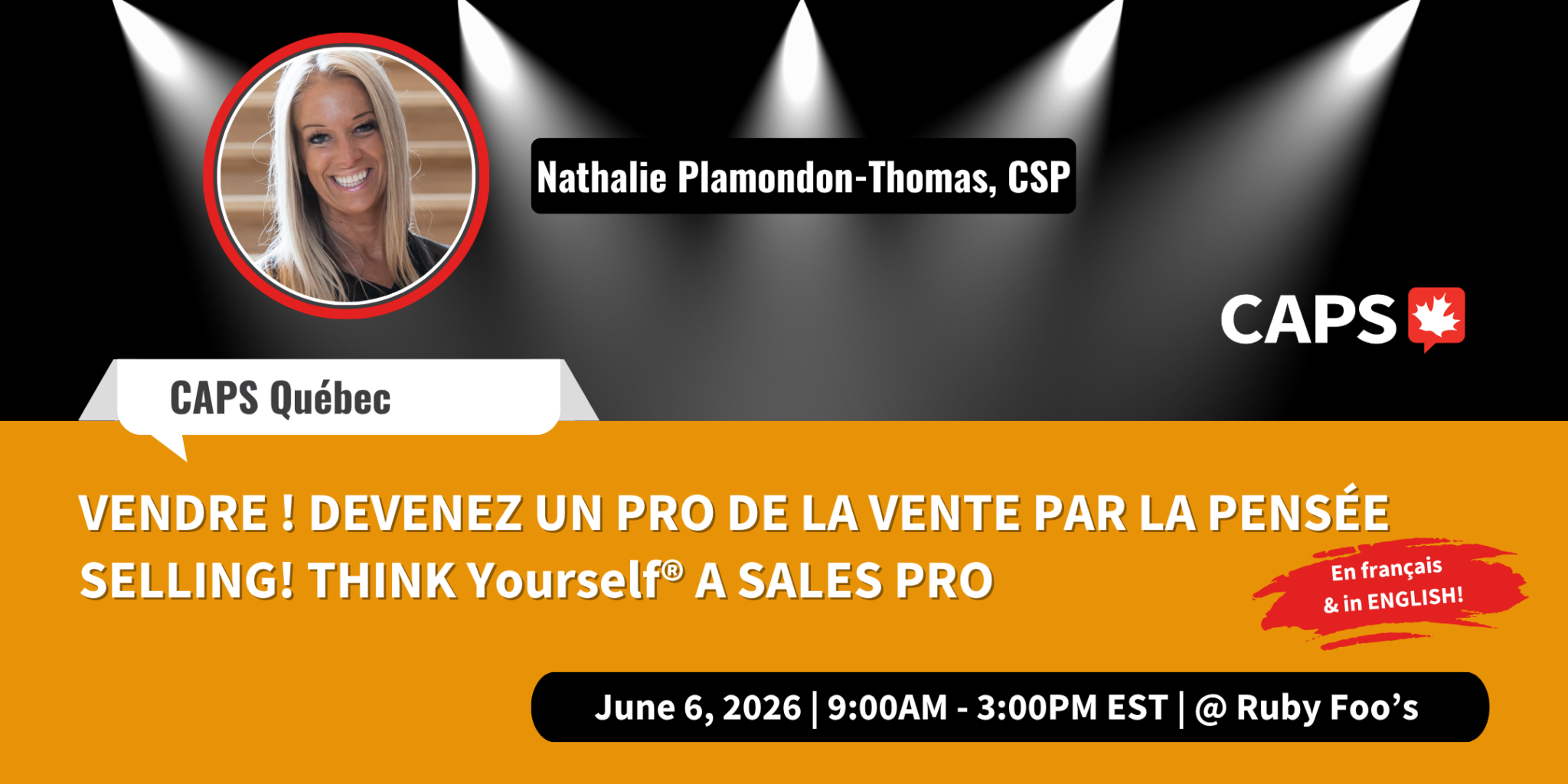 SELLING! THINK Yourself® A SALES PRO | VENDRE ! DEVENEZ UN PRO DE LA ...